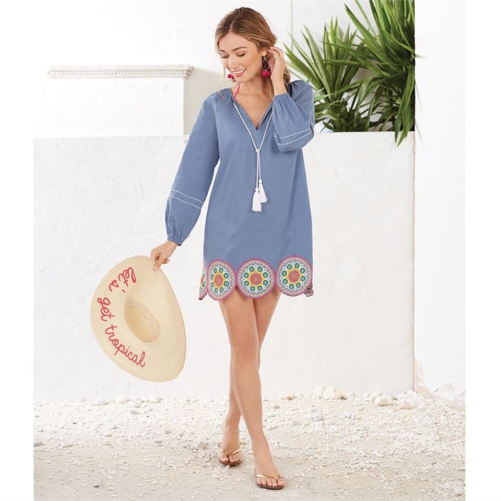 NWT! Vallarta Tunic Blouse I Coverup Dress